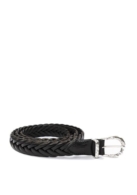 Cintura treccia nero ITALIAN BELTS | TRECCIAPELLE-NERO